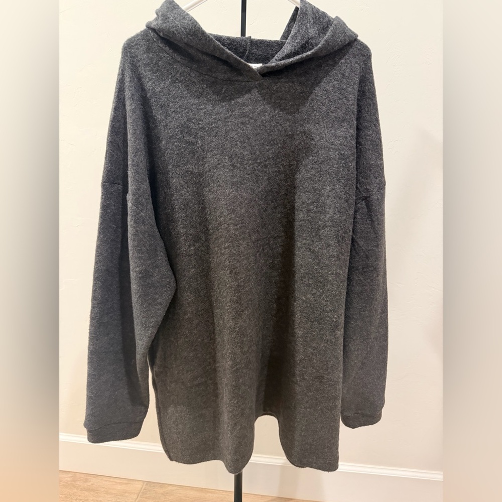 Zenana Hooded Brushed Melange Hacci Sweater – 2X/3X – NWOT